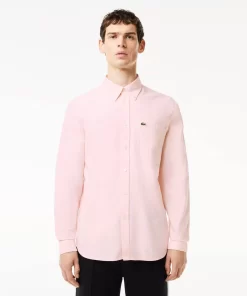 Lacoste Shirts-Regular Fit Cotton Oxford Shirt