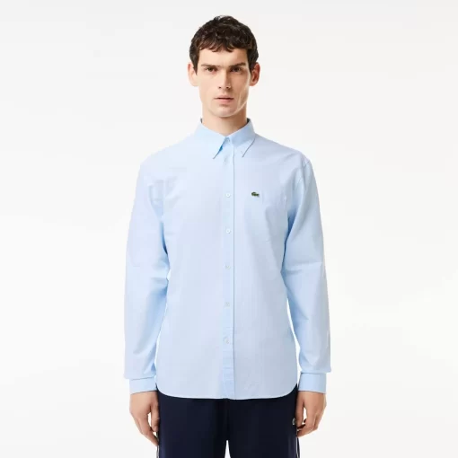 Lacoste Shirts-Regular Fit Cotton Oxford Shirt