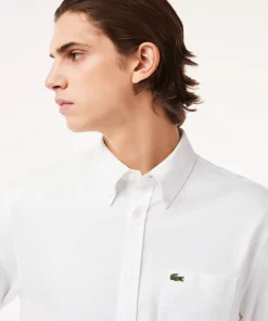 Lacoste Shirts-Regular Fit Cotton Oxford Shirt