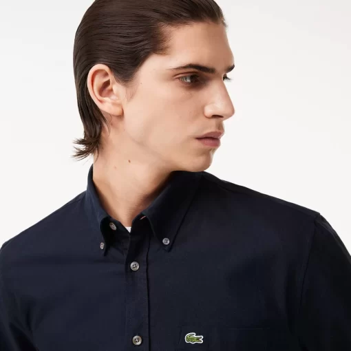 Lacoste Shirts-Regular Fit Cotton Oxford Shirt