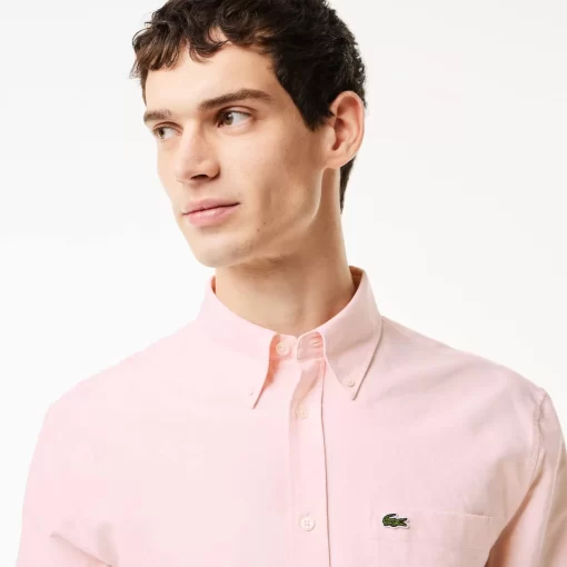 Lacoste Shirts-Regular Fit Cotton Oxford Shirt