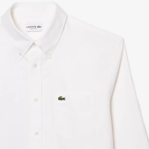 Lacoste Shirts-Regular Fit Cotton Oxford Shirt