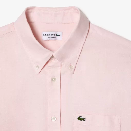 Lacoste Shirts-Regular Fit Cotton Oxford Shirt