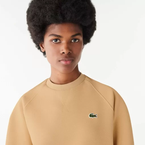 Lacoste Sweatshirts-Regular Fit Double Face Pique Crew Neck Sweatshirt