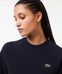 Lacoste Sweatshirts-Regular Fit Double Face Pique Crew Neck Sweatshirt