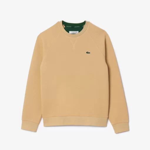 Lacoste Sweatshirts-Regular Fit Double Face Pique Crew Neck Sweatshirt