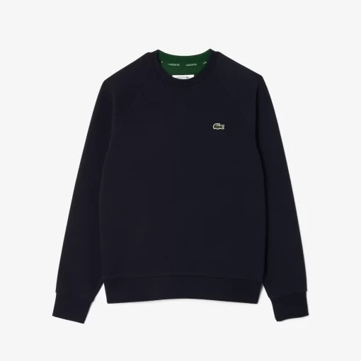 Lacoste Sweatshirts-Regular Fit Double Face Pique Crew Neck Sweatshirt