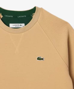 Lacoste Sweatshirts-Regular Fit Double Face Pique Crew Neck Sweatshirt