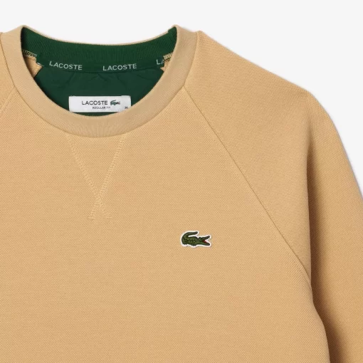 Lacoste Sweatshirts-Regular Fit Double Face Pique Crew Neck Sweatshirt