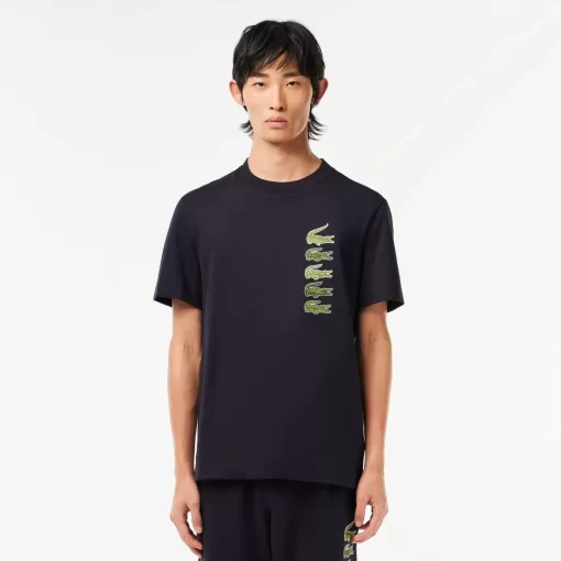 Lacoste T-Shirts-Regular Fit Iconic Croc T-Shirt