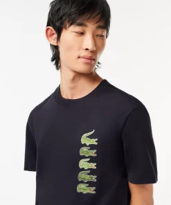 Lacoste T-Shirts-Regular Fit Iconic Croc T-Shirt