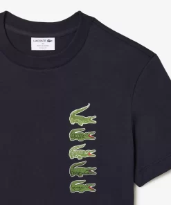 Lacoste T-Shirts-Regular Fit Iconic Croc T-Shirt