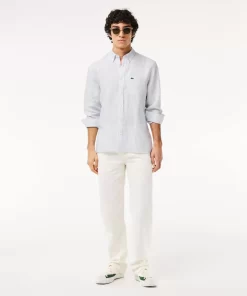 Lacoste Shirts-Regular Fit Linen Shirt