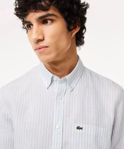 Lacoste Shirts-Regular Fit Linen Shirt