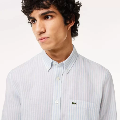 Lacoste Shirts-Regular Fit Linen Shirt