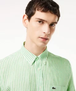 Lacoste Shirts-Regular Fit Linen Shirt