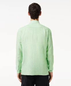 Lacoste Shirts-Regular Fit Linen Shirt