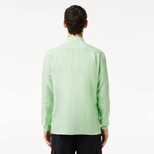 Lacoste Shirts-Regular Fit Linen Shirt