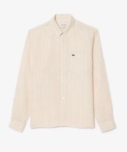 Lacoste Shirts-Regular Fit Linen Shirt