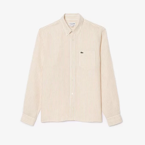 Lacoste Shirts-Regular Fit Linen Shirt