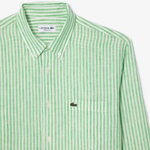 Lacoste Shirts-Regular Fit Linen Shirt