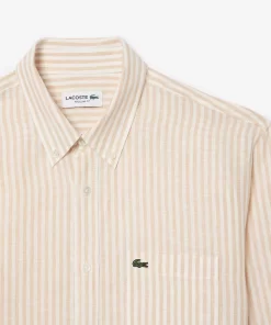 Lacoste Shirts-Regular Fit Linen Shirt