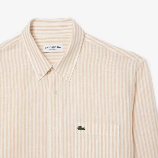 Lacoste Shirts-Regular Fit Linen Shirt