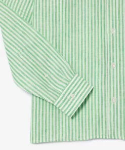 Lacoste Shirts-Regular Fit Linen Shirt