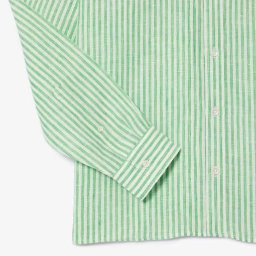 Lacoste Shirts-Regular Fit Linen Shirt