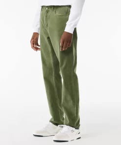 Lacoste Trousers & Shorts-Regular Fit Mineral Dyed Cotton Jeans