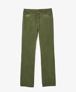 Lacoste Trousers & Shorts-Regular Fit Mineral Dyed Cotton Jeans