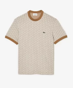 Lacoste T-Shirts-Regular Fit Monogrammed Jacquard T-Shirt