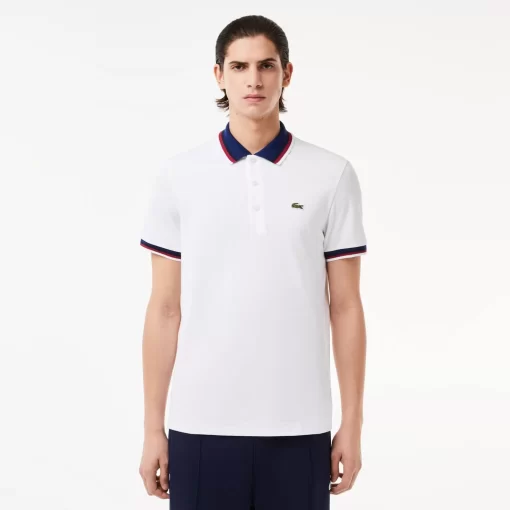 Lacoste Polo Shirts-Regular Fit Polo Shirt With Contrasting Collar