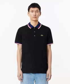 Lacoste Polo Shirts-Regular Fit Polo Shirt With Contrasting Collar