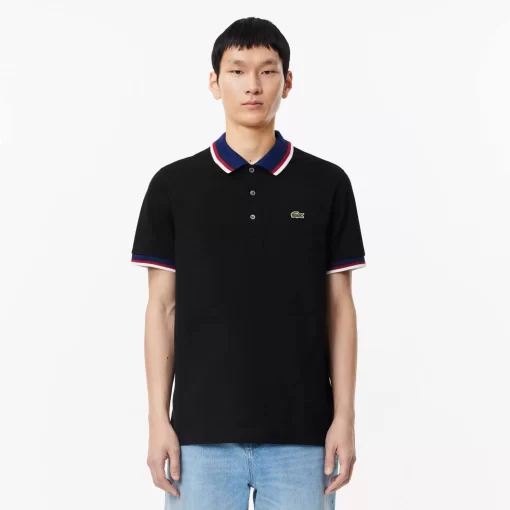 Lacoste Polo Shirts-Regular Fit Polo Shirt With Contrasting Collar