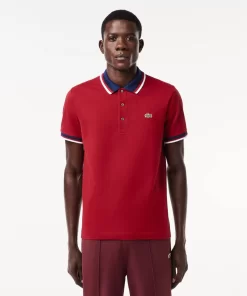 Lacoste Polo Shirts-Regular Fit Polo Shirt With Contrasting Collar