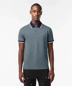 Lacoste Polo Shirts-Regular Fit Polo Shirt With Contrasting Collar