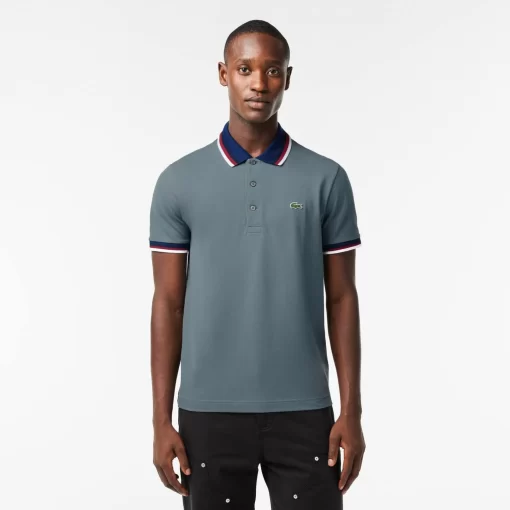 Lacoste Polo Shirts-Regular Fit Polo Shirt With Contrasting Collar