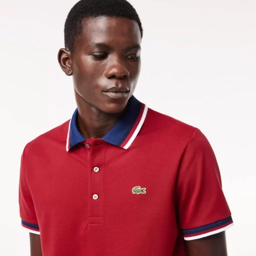 Lacoste Polo Shirts-Regular Fit Polo Shirt With Contrasting Collar