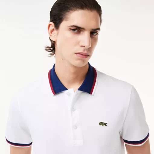 Lacoste Polo Shirts-Regular Fit Polo Shirt With Contrasting Collar