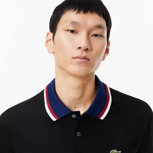 Lacoste Polo Shirts-Regular Fit Polo Shirt With Contrasting Collar