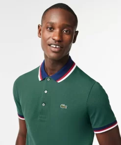 Lacoste Polo Shirts-Regular Fit Polo Shirt With Contrasting Collar