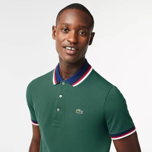 Lacoste Polo Shirts-Regular Fit Polo Shirt With Contrasting Collar