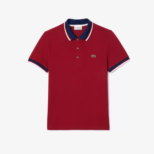 Lacoste Polo Shirts-Regular Fit Polo Shirt With Contrasting Collar