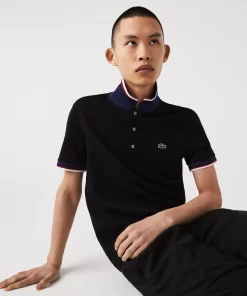 Lacoste Polo Shirts-Regular Fit Polo Shirt With Contrasting Collar