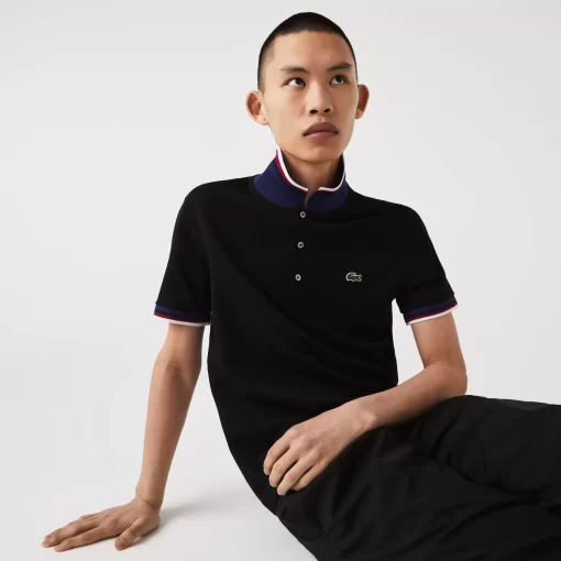 Lacoste Polo Shirts-Regular Fit Polo Shirt With Contrasting Collar