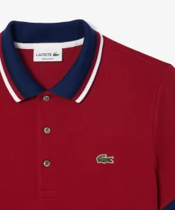 Lacoste Polo Shirts-Regular Fit Polo Shirt With Contrasting Collar