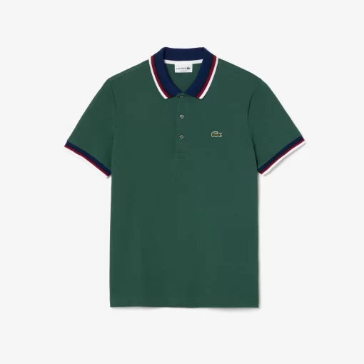 Lacoste Polo Shirts-Regular Fit Polo Shirt With Contrasting Collar