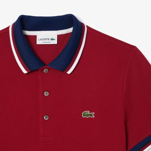 Lacoste Polo Shirts-Regular Fit Polo Shirt With Contrasting Collar