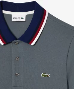 Lacoste Polo Shirts-Regular Fit Polo Shirt With Contrasting Collar